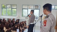 Satuan Lalu Lintas Polres Gowa Sosialisasi di SMA Negeri 14 Gowa