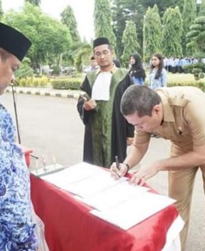 Bupati Bone Pimpin ki Pengambilan Sumpah 309 ASN