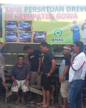 Kali ini, KBO Sat Lantas Polres Gowa Survey Lokasi Tempat Mangkal Ojek Online