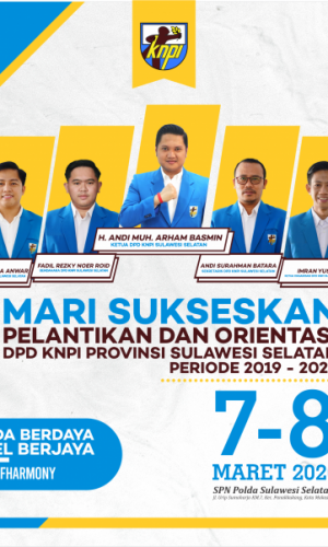 Ketua Komisi II DPR RI akan Hadiri Pelantikan Ketua KNPI Sulsel Versi Arham Basmin