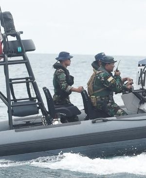 Pasukan Katak Jaga Lokasi Karantina Pulau Sebaru Kecil