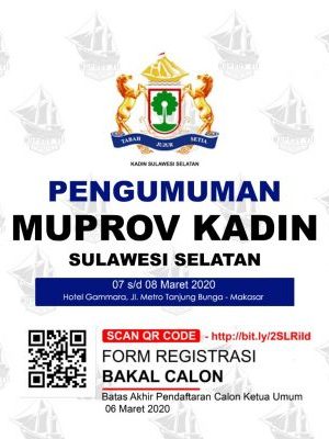 Pendaftaran Calon Ketua Kadin Sulsel Berakhir Besok Pukul 16.00