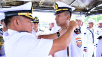 Dansatrol Lantamal VI Pimpin Sertijab Komandan Kapal Perang  KAL Suluh Pari II 6-60