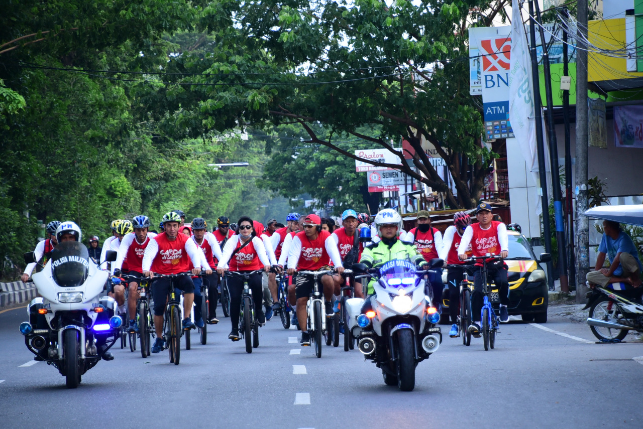 Fun Bike "Garuda di Lautku" 2020, Ratusan Goweser Tour Keliling Kota Makassar