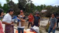 Kebakaran di Desa Tete Uri, BPBD Luwu Utara Serahkan Bantuan Logistik