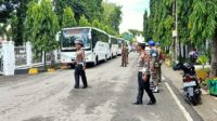 Kunjungan Anggota DPRD Kutai Timur, Satlantas Polsek Watang Sawitto Lakukan Pengamanan