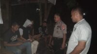 Personil Polsek Bungoro Polres Pangkep, Sambangi Pos Kamling Saat Patroli Malam