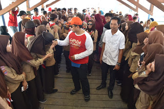 Pj Walikota Makassar Apresiasi Bintahwil "Garuda Di Lautku" Di Pulau Kodingareng Lompo