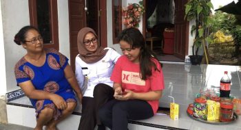 Senangnya Dewi, Asisten Rumah Tangga di Rujab Bupati Dikunjungi IDP Saat Rayakan Galungan