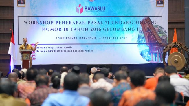 Wagub sulsel Hadiri ki Workshop Bawaslu se Indonesia Timur