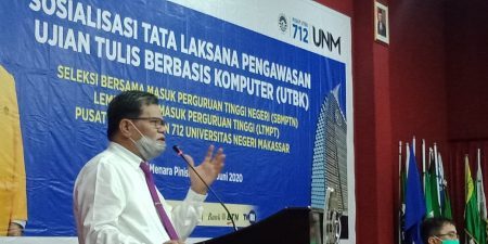 Sosialisasi Tata Laksana Pengawasan UTBK, Rektor UNM: Kita Laksanakan Sesuai Protokol Kesehatan